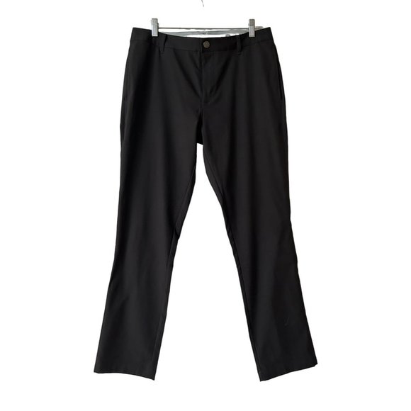Puma Black Cotton Golf Pants Size 32/32 (actual 34/32) - Picture 1 of 6